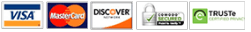 Accepted credit card logos